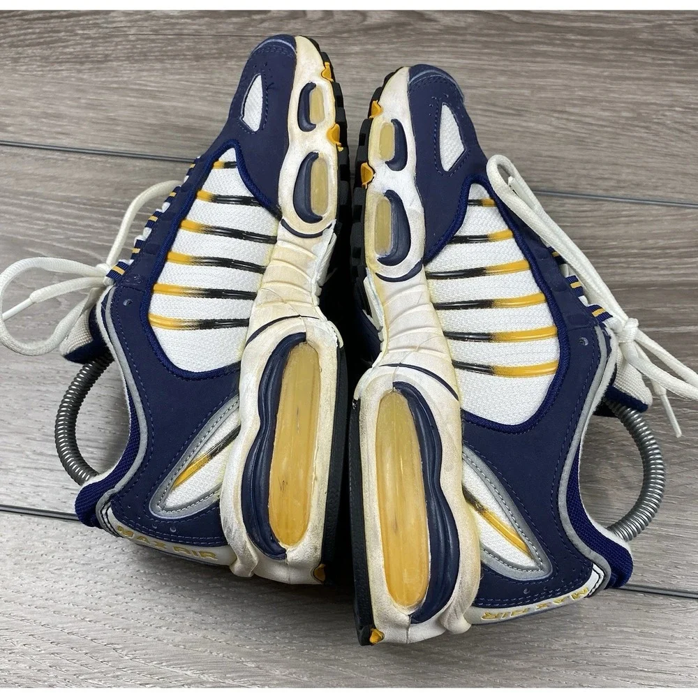 Nike‎ Air Max Men's Vtg Running Shoes Blue Yellow White 605118-181 Y2K 8.5